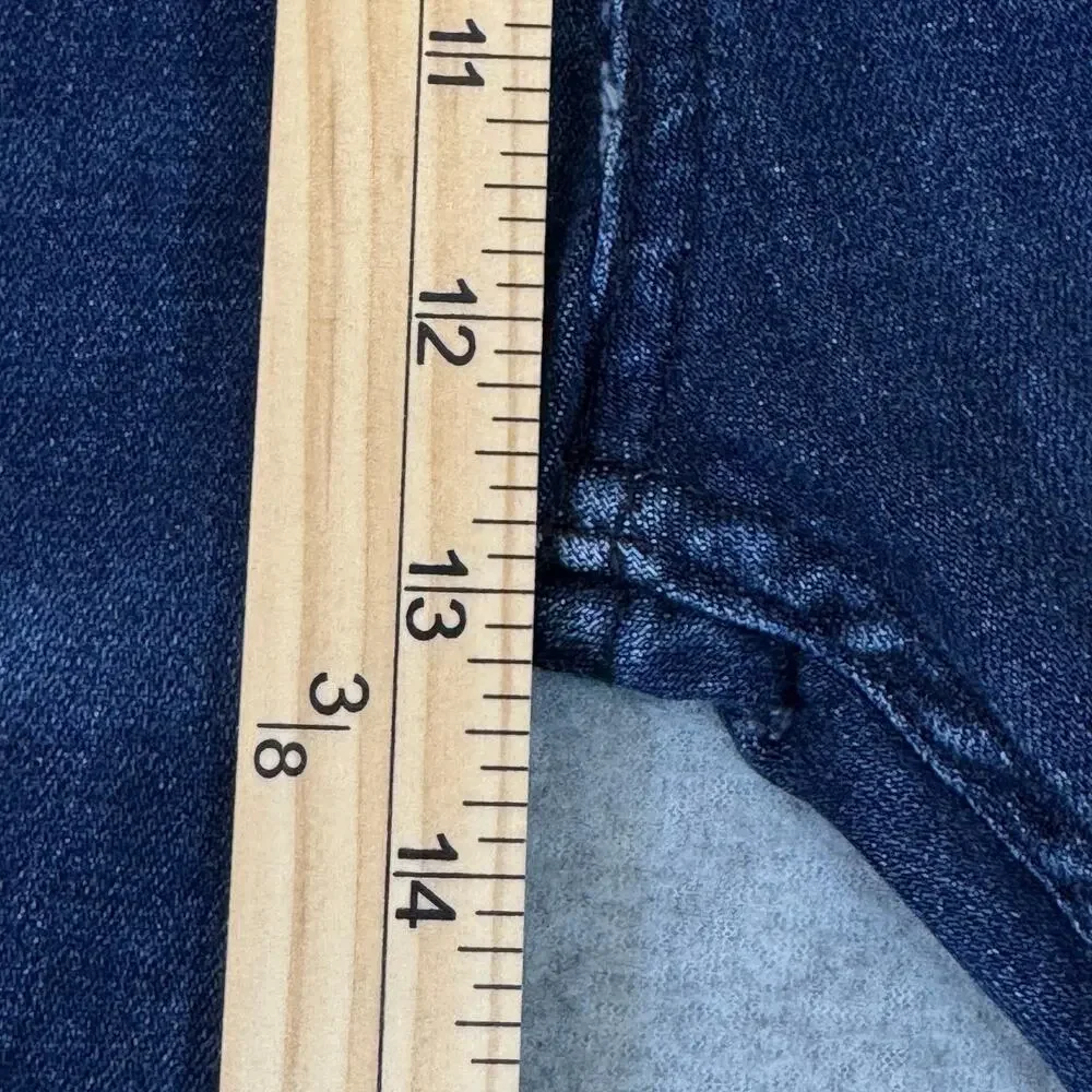 Levi's 511 Slim Stretch Denim Shorts Dark Blue Raw Hem Men's 46 ** READ **